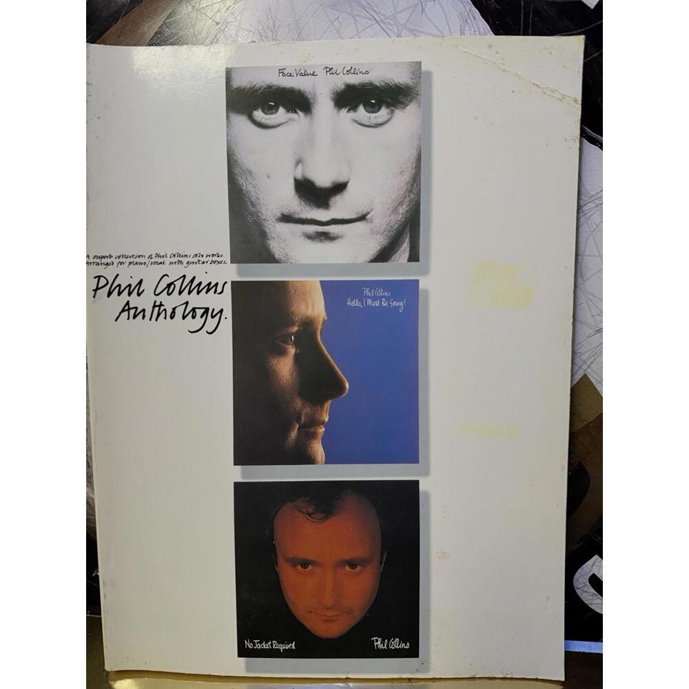 Phil Collins Anthology Paperback Music Book - Piano Vocals Guitar Chord Boxes